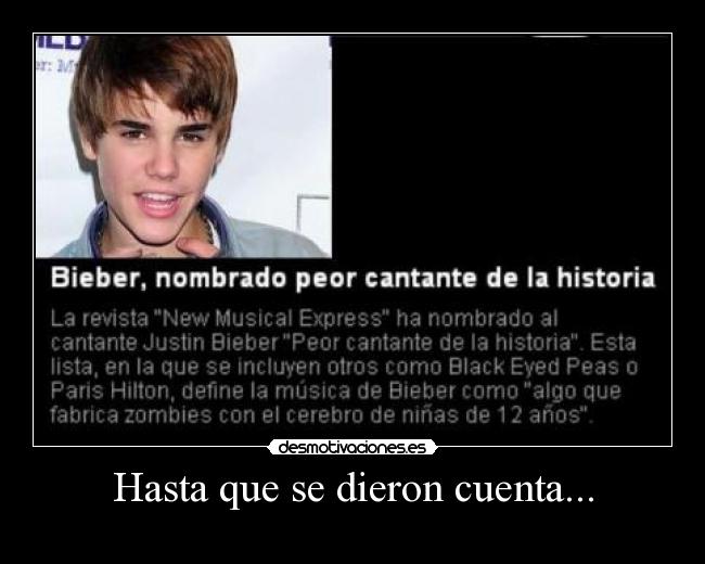 Hasta que se dieron cuenta... -