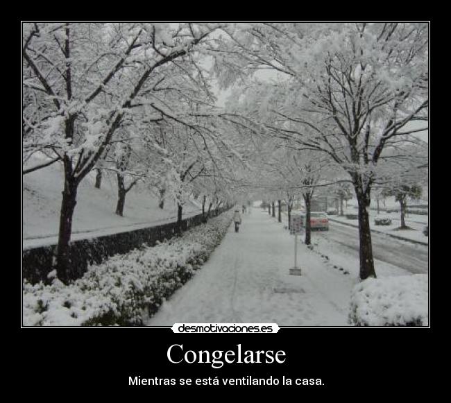 Congelarse -