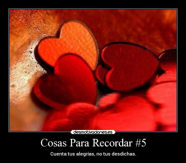 Cosas Para Recordar #5 - 