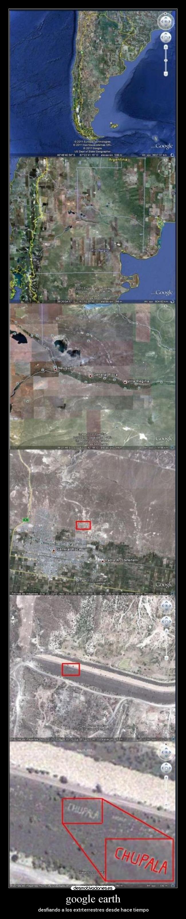 google earth - desfiando a los extrterrestres desde hace tiempo