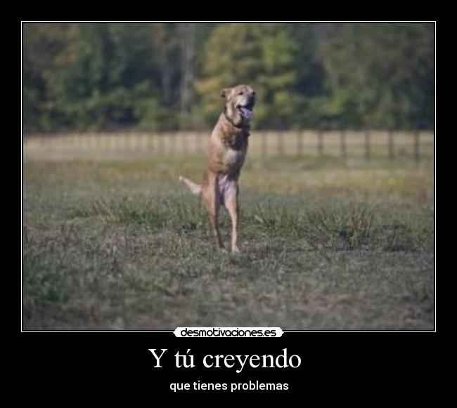Y tú creyendo  - 