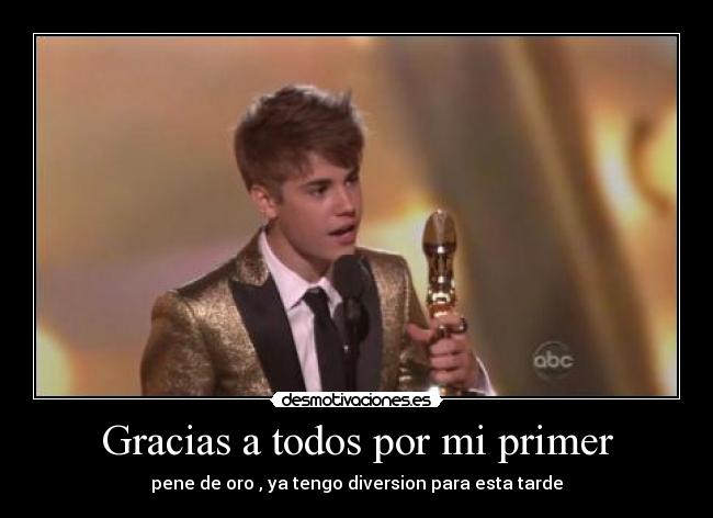 Gracias a todos por mi primer - 