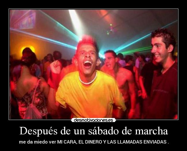 Después de un sábado de marcha - 