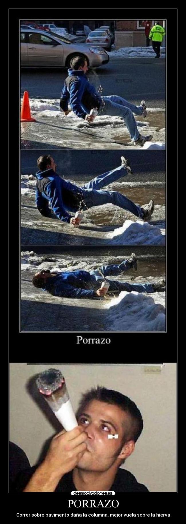 PORRAZO - Correr sobre pavimento daña la columna, mejor vuela sobre la hierva
