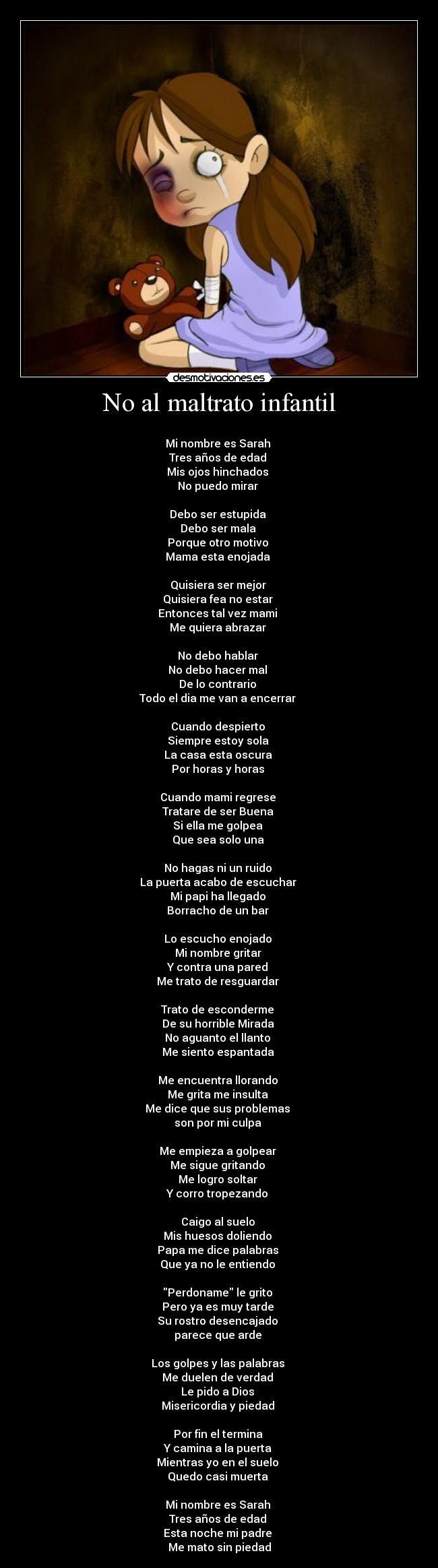 No al maltrato infantil - 