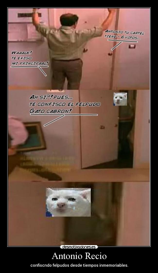 carteles antonio recio lqsa felpudo walk_k desmotivaciones