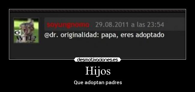 Hijos - Que adoptan padres