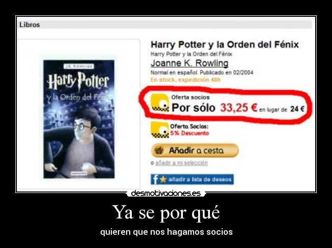 Ya se por qué - quieren que nos hagamos socios