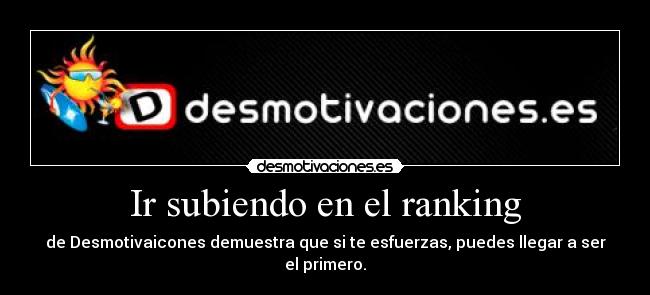 Ir subiendo en el ranking - 