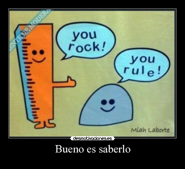 Bueno es saberlo -