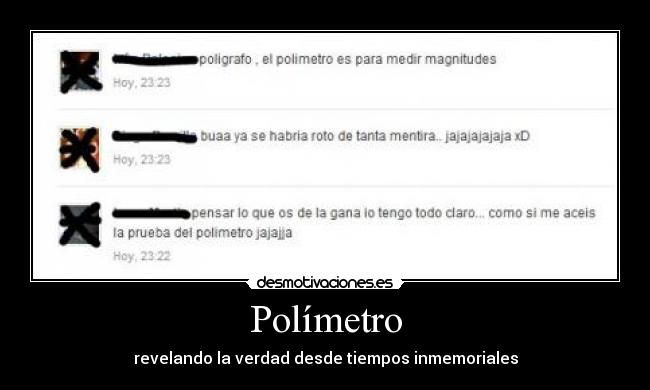 Polímetro - revelando la verdad desde tiempos inmemoriales