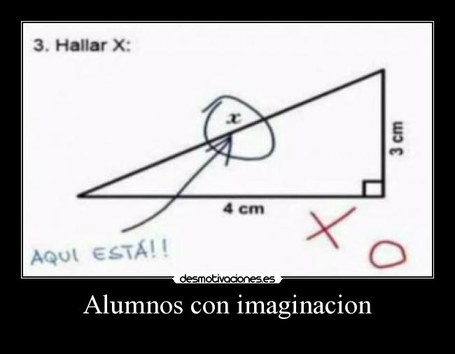 Alumnos con imaginacion -