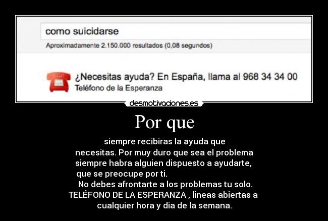 carteles telefono esperanza desmotivaciones