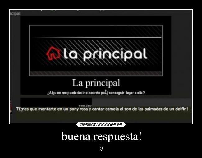 buena respuesta! - :)