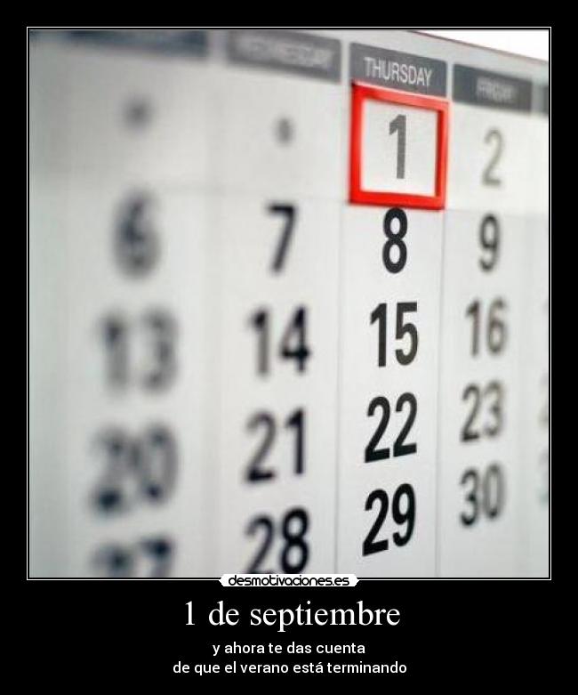 1 de septiembre - 