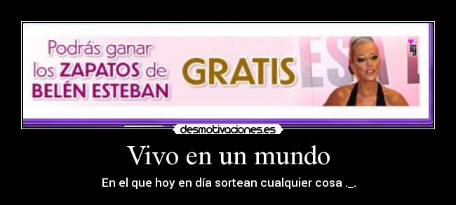 Vivo en un mundo - 