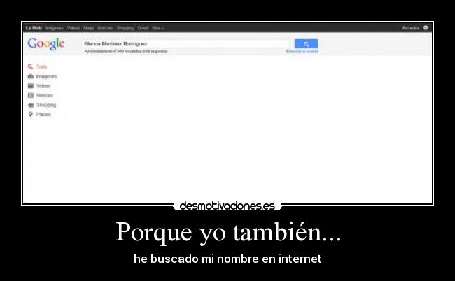 Porque yo también... -