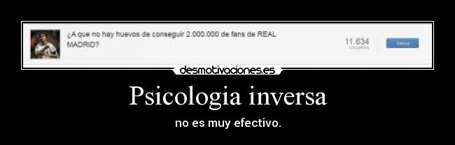 Psicologia inversa -