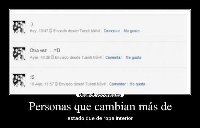 Personas que cambian más de -