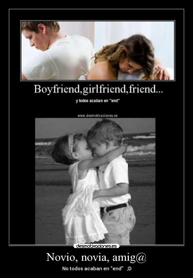 Novio, novia, amig@ -