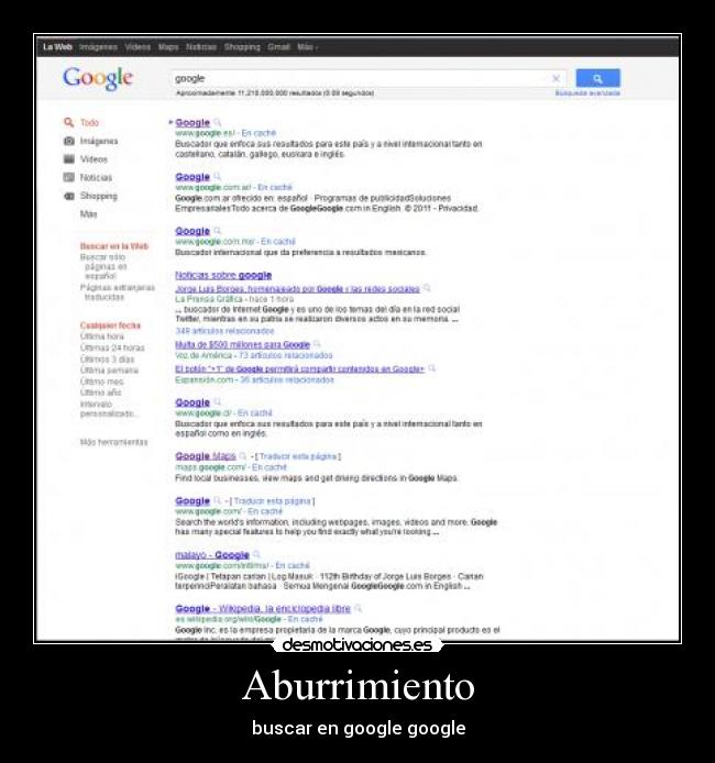 Aburrimiento - buscar en google google