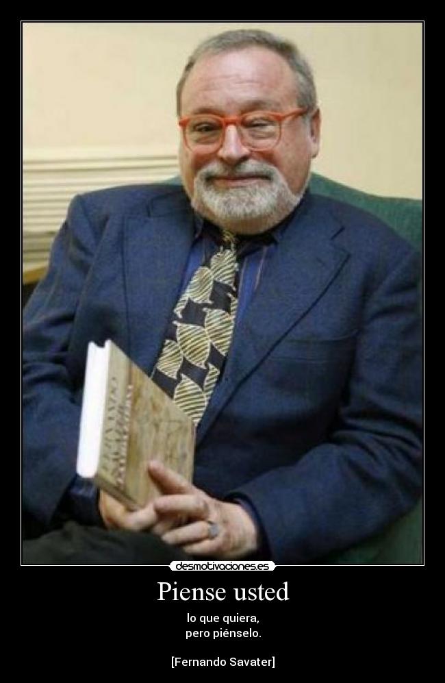 Piense usted -