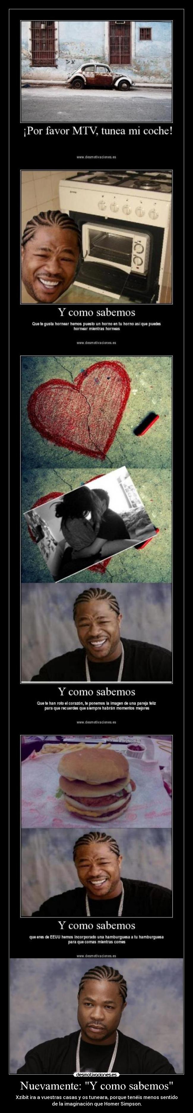 Nuevamente: Y como sabemos -