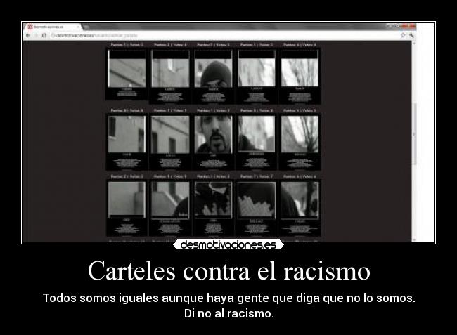 Carteles contra el racismo - 