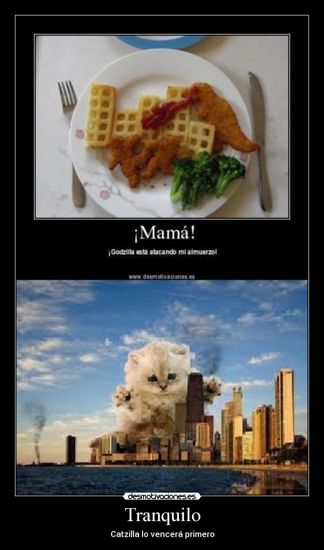 carteles catzilla otro cartel desmotivaciones