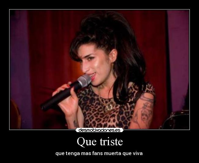 Que triste -