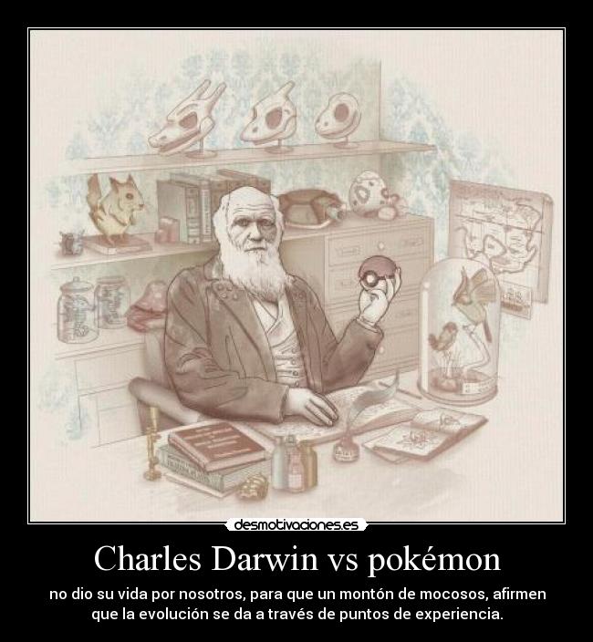 Charles Darwin vs pokémon -