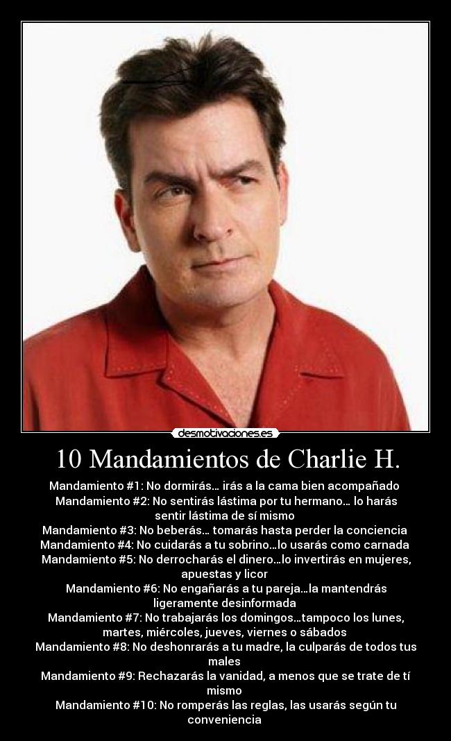 10 Mandamientos de Charlie H. - 