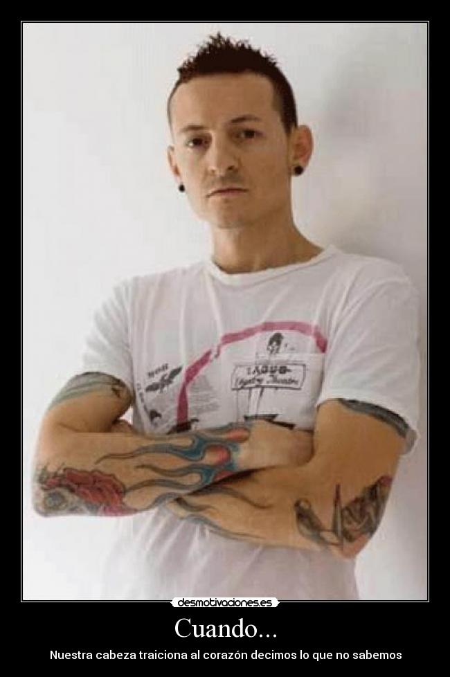 carteles chester bennington desmotivaciones