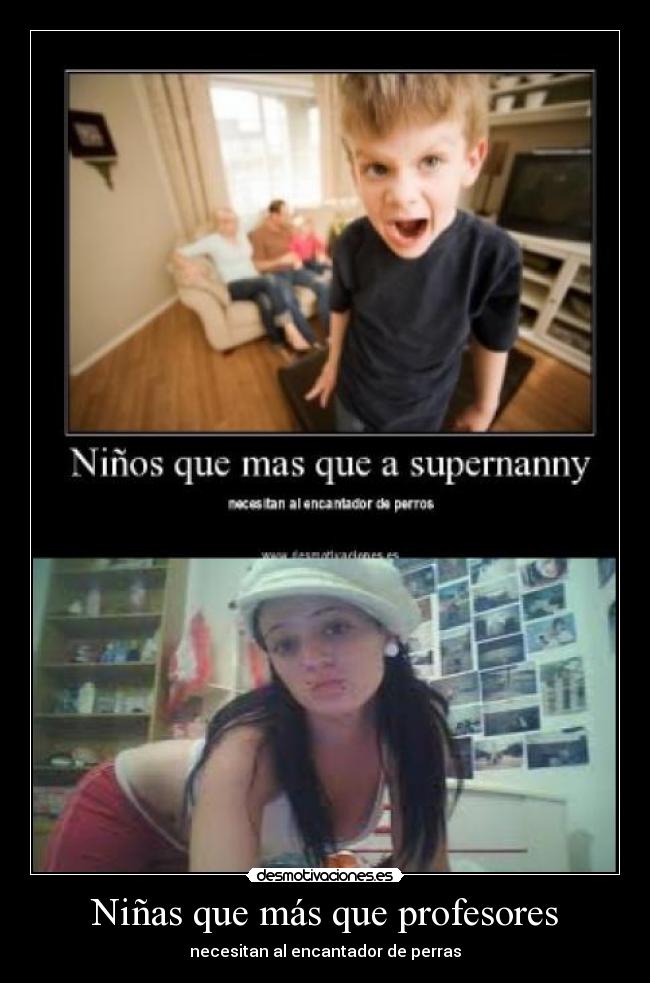 Niñas que más que profesores -