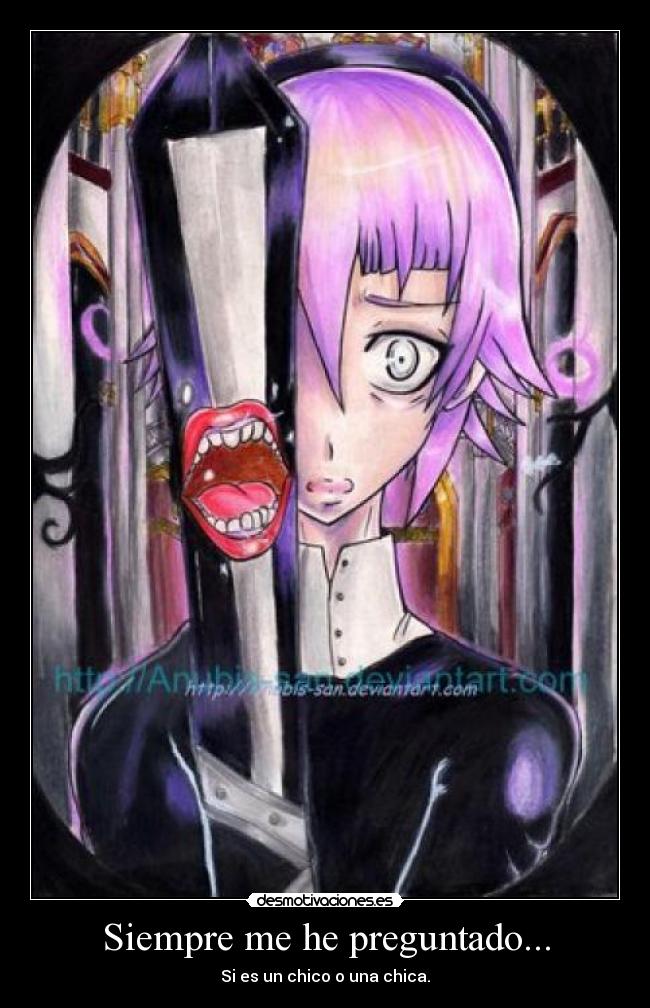 carteles chrona soul eater desmotivaciones