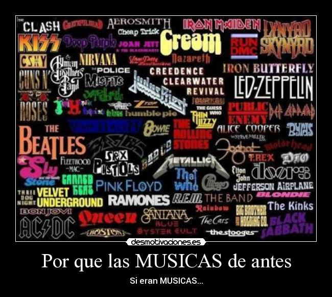 Por que las MUSICAS de antes -