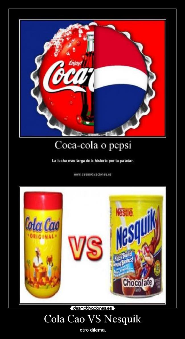 Cola Cao VS Nesquik - 