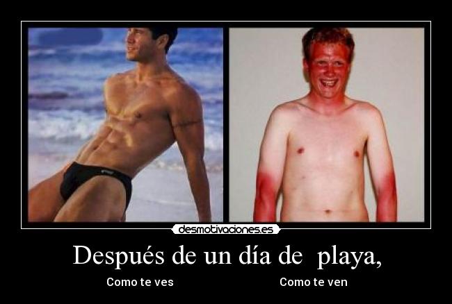 Después de un día de  playa, - 