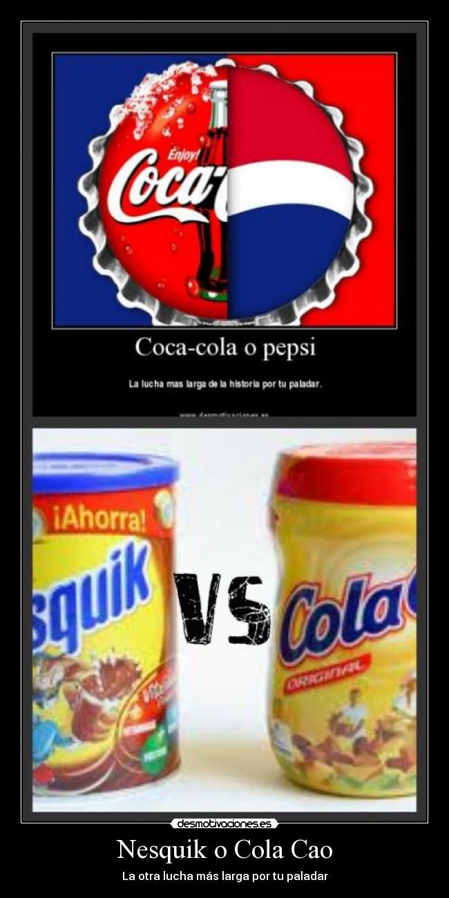 Nesquik o Cola Cao - La otra lucha más larga por tu paladar
