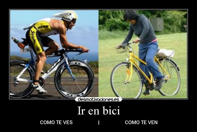 Ir en bici -
