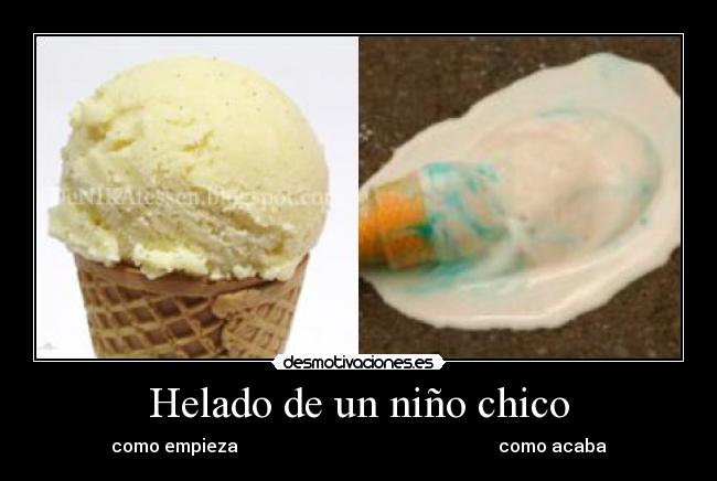 Helado de un niño chico - 