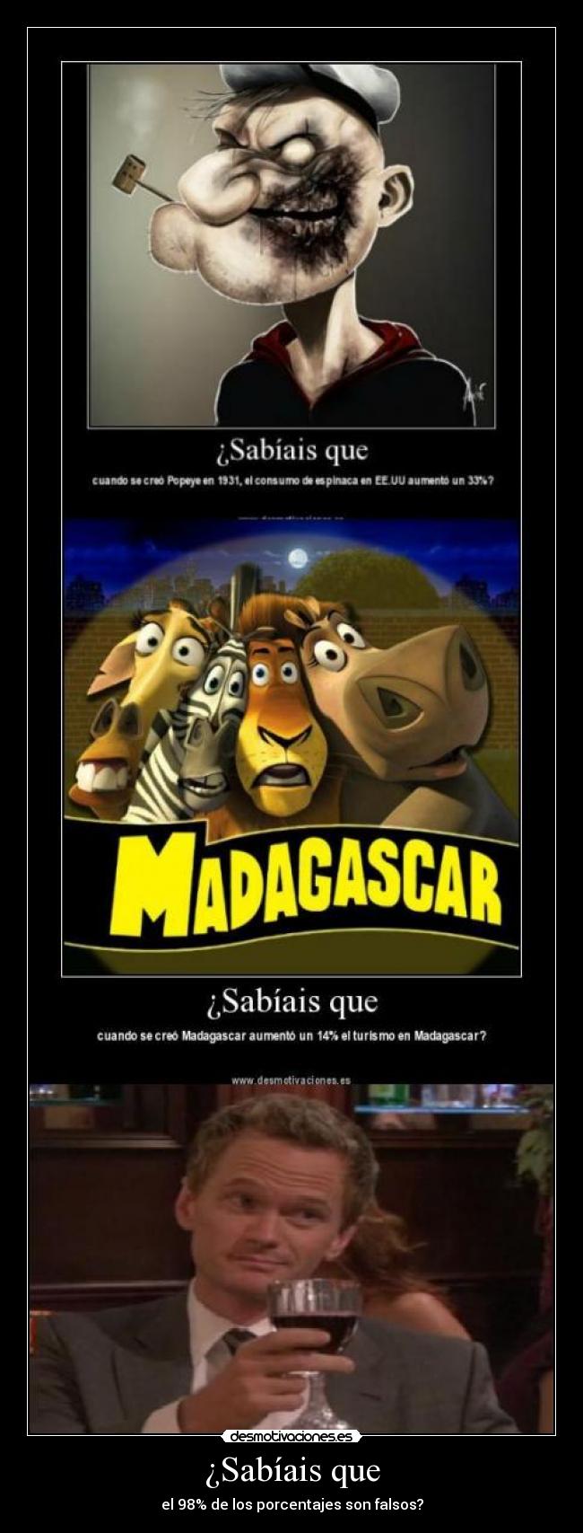 ¿Sabíais que - el 98% de los porcentajes son falsos?