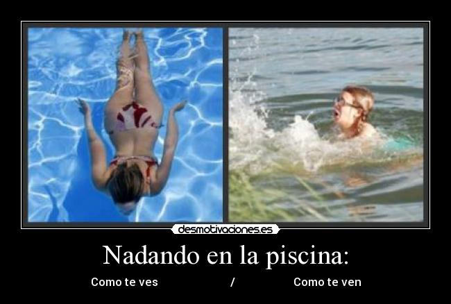 Nadando en la piscina: - 