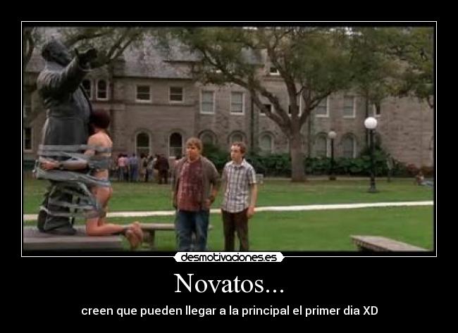 Novatos... - creen que pueden llegar a la principal el primer dia XD