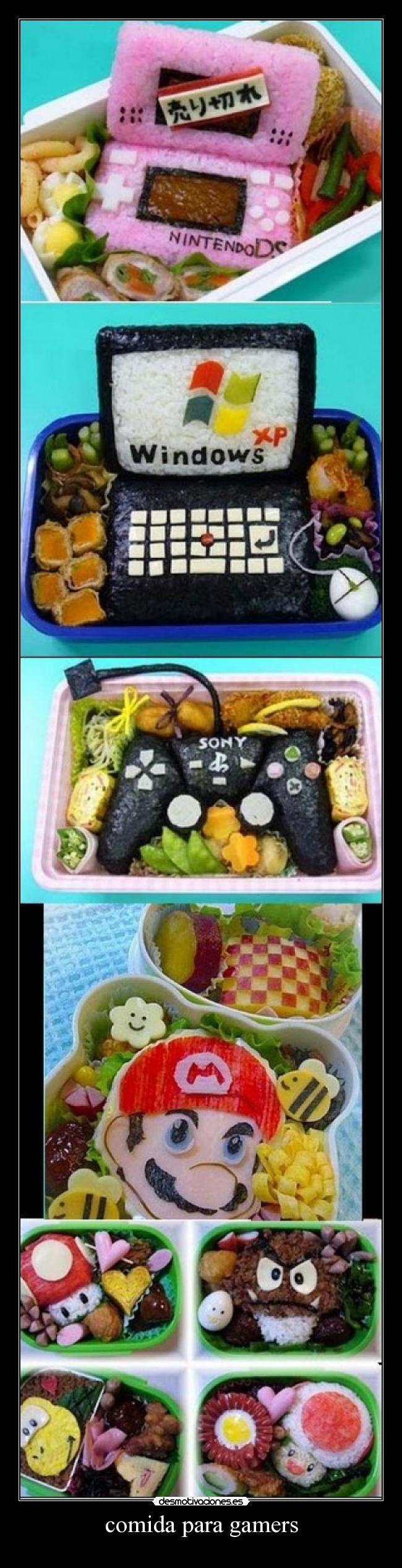 comida para gamers -