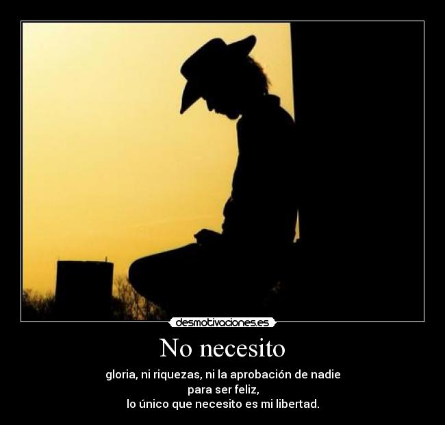 No necesito -