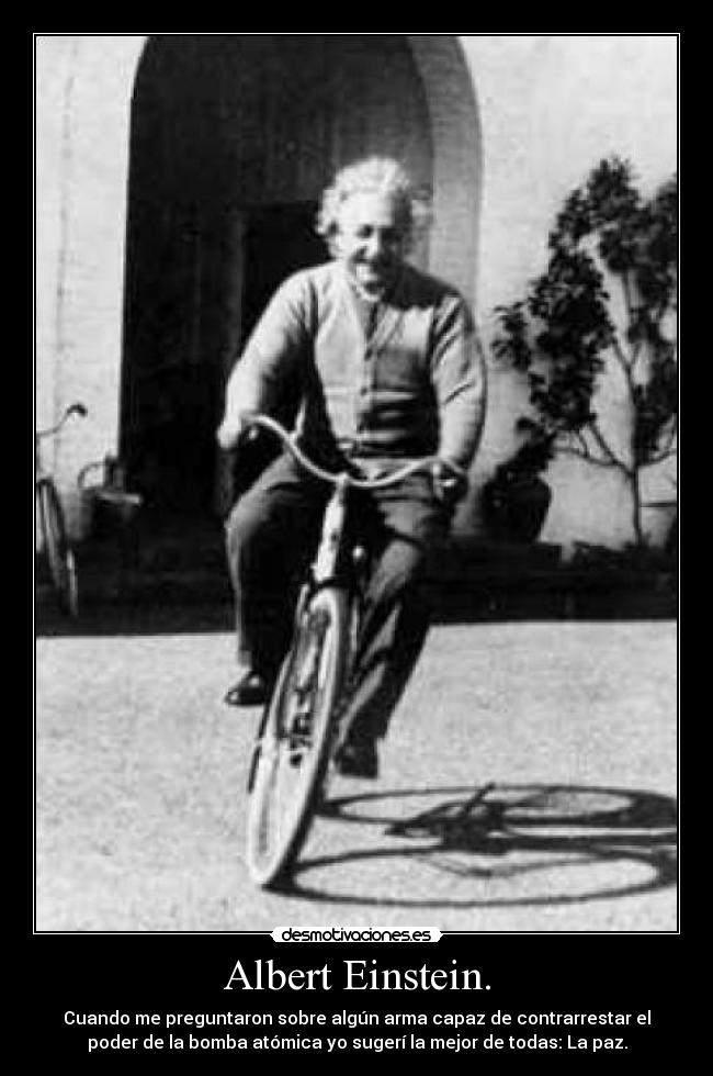Albert Einstein. -