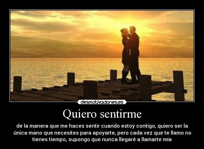 Quiero sentirme - 