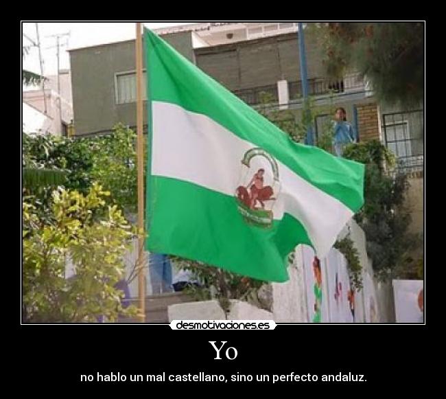 Yo - no hablo un mal castellano, sino un perfecto andaluz.