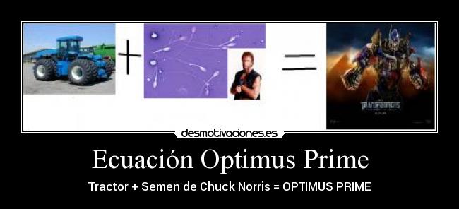 Ecuación Optimus Prime - 